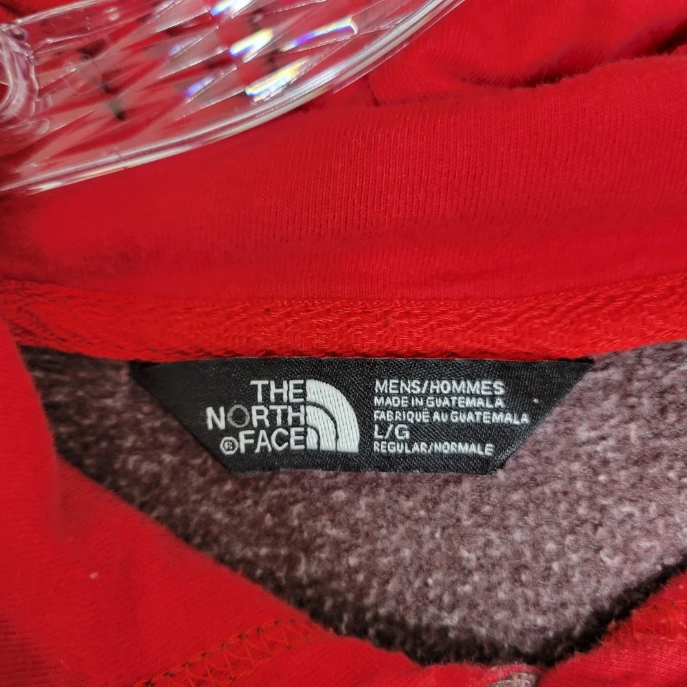 The North Face Hoodie Pullover Graphic Logo Maroon Red Large‎